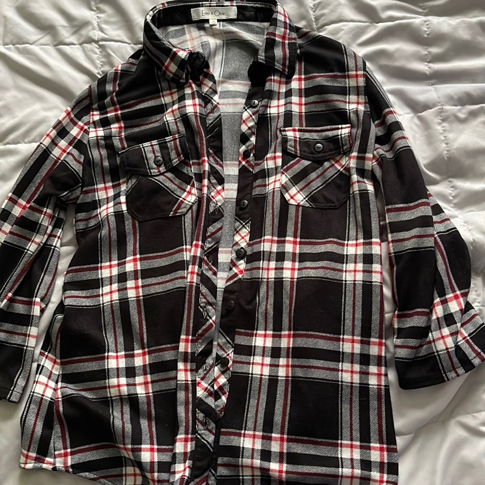 Medium flannel. Comfortable